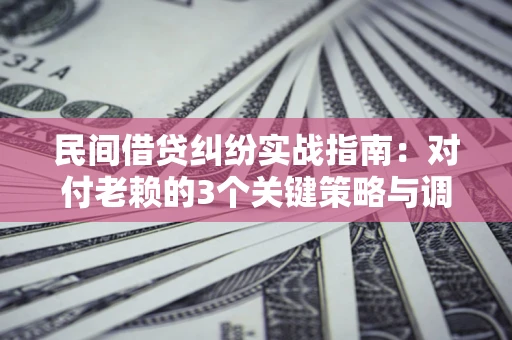 济南民间借贷纠纷实战指南：对付老赖的3个关键策略与调解盲区解析