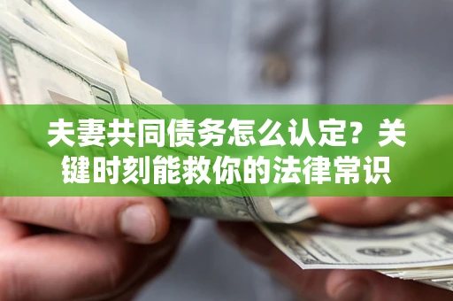 济南夫妻共同债务怎么认定？关键时刻能救你的法律常识